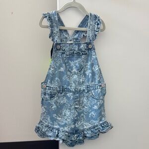 GAP Blue Floral Kids Overalls